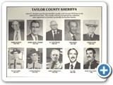 Taylor County Sheriffs 1954-1986